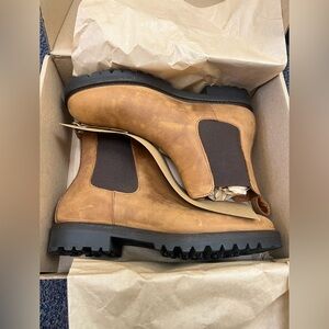 Men's Tan Leather Ankle Boots
